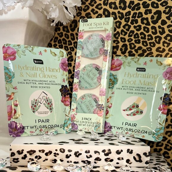 BPURE ROSE SCENTED HYDRATING HAND & FOOT SPA KIT - Picture 1 of 1